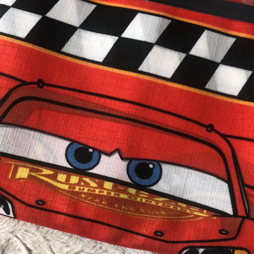 Disney Pixar Cars Lightning McQueen Shower Curtain Set - Red Black